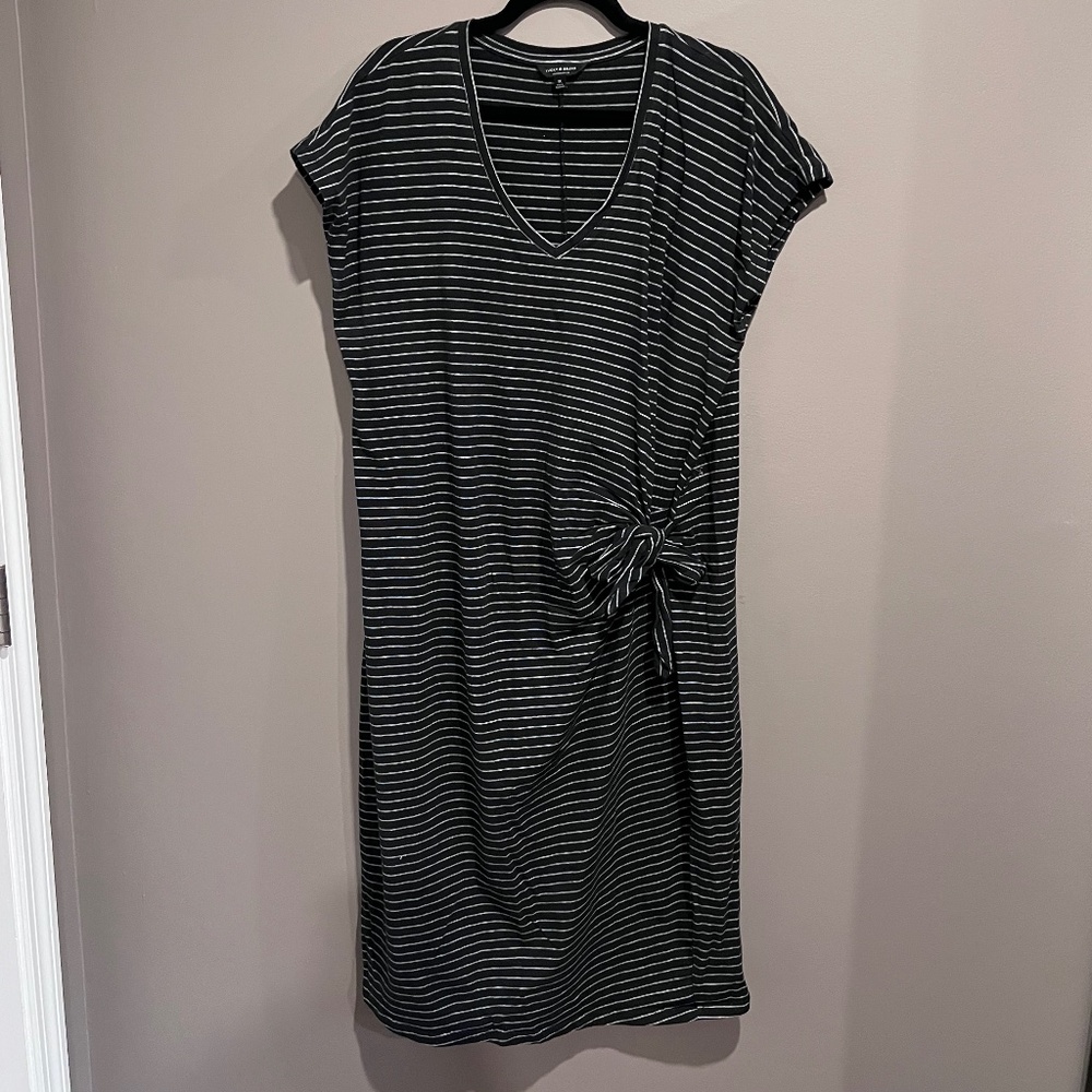 Lucky Brand Short Sleeve V Neck Dress
